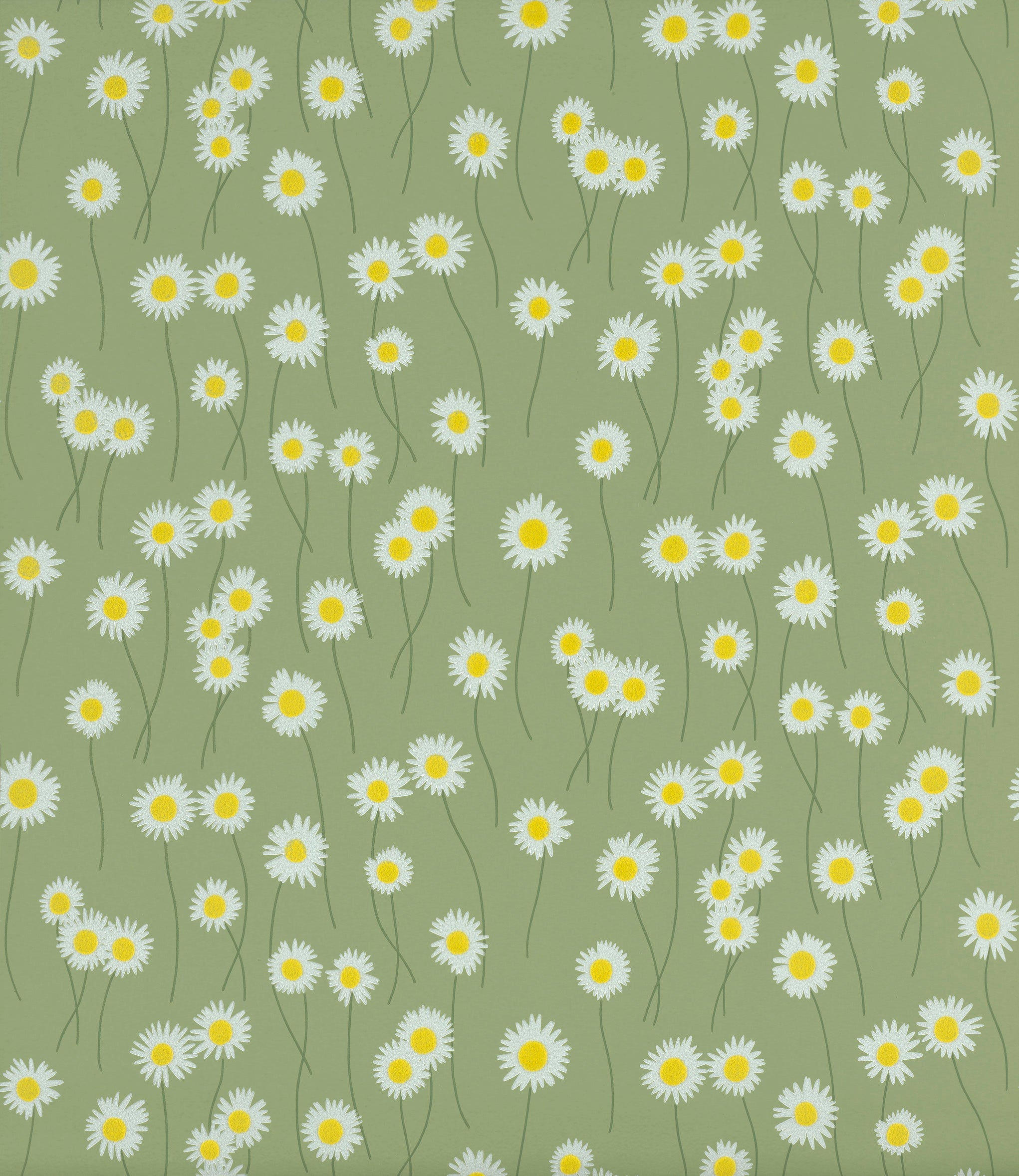 Moon Daisies - Garden by Little Greene - luxury wallpaper