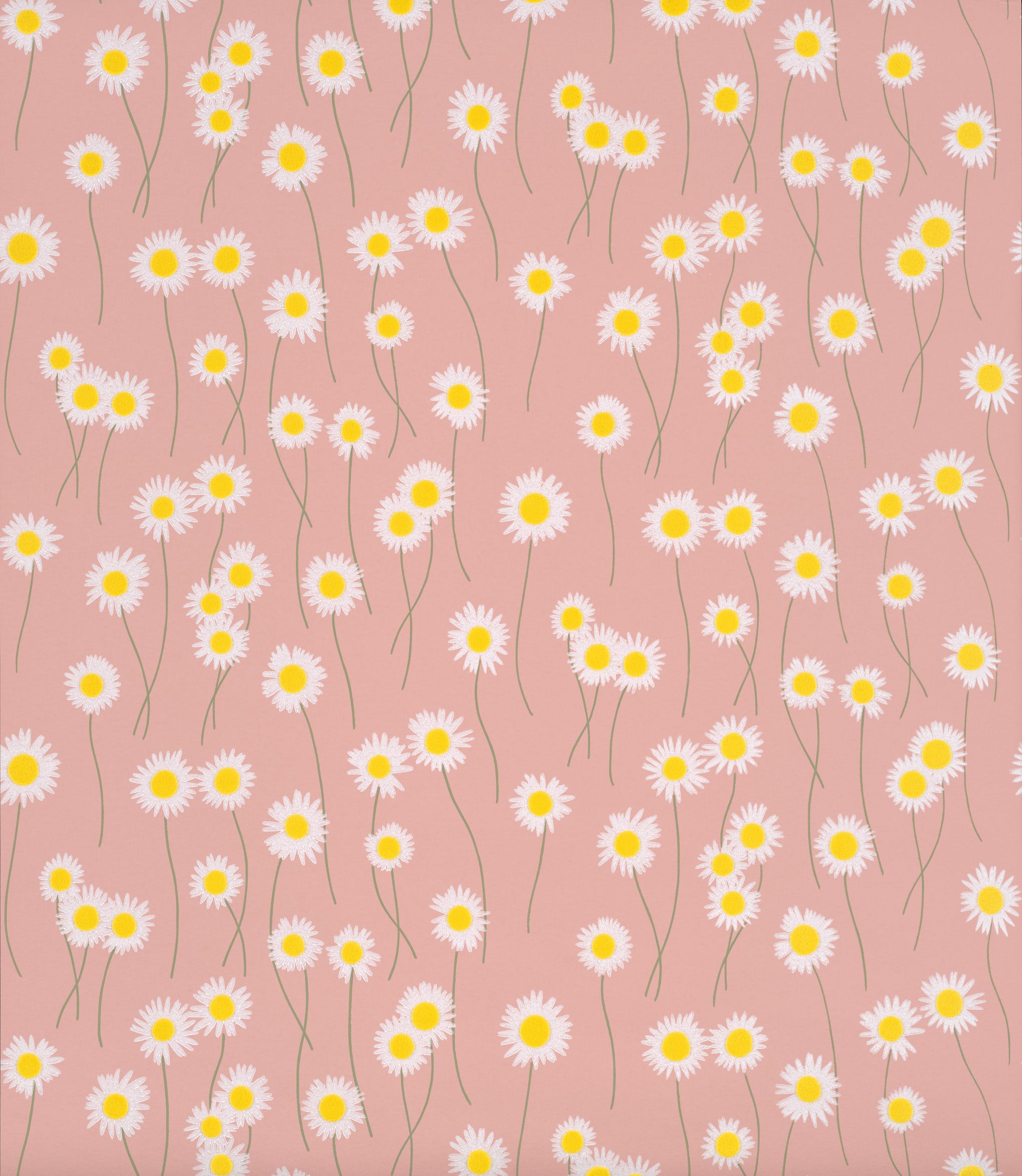 Moon Daisies - Hellebore by Little Greene - luxury wallpaper