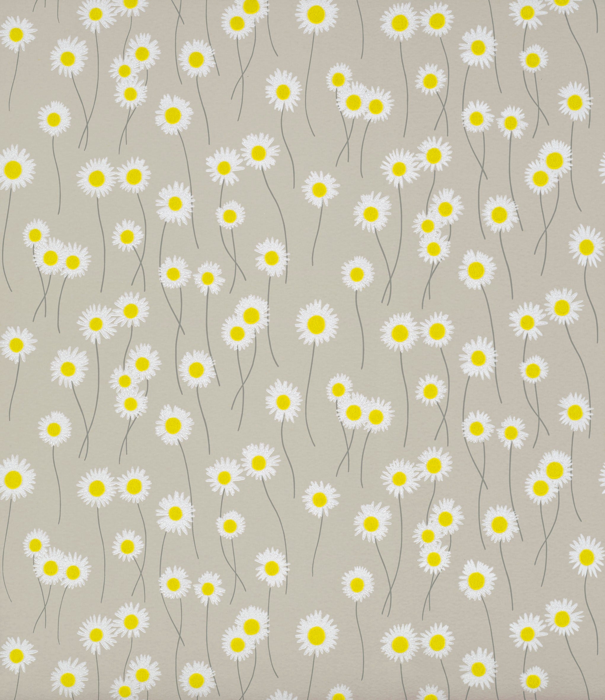 Moon Daisies - Slaked Lime by Little Greene - luxury wallpaper