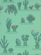 Mr Straw's Greenhouse - Green Verditer by Little Greene - luxury wallpaper
