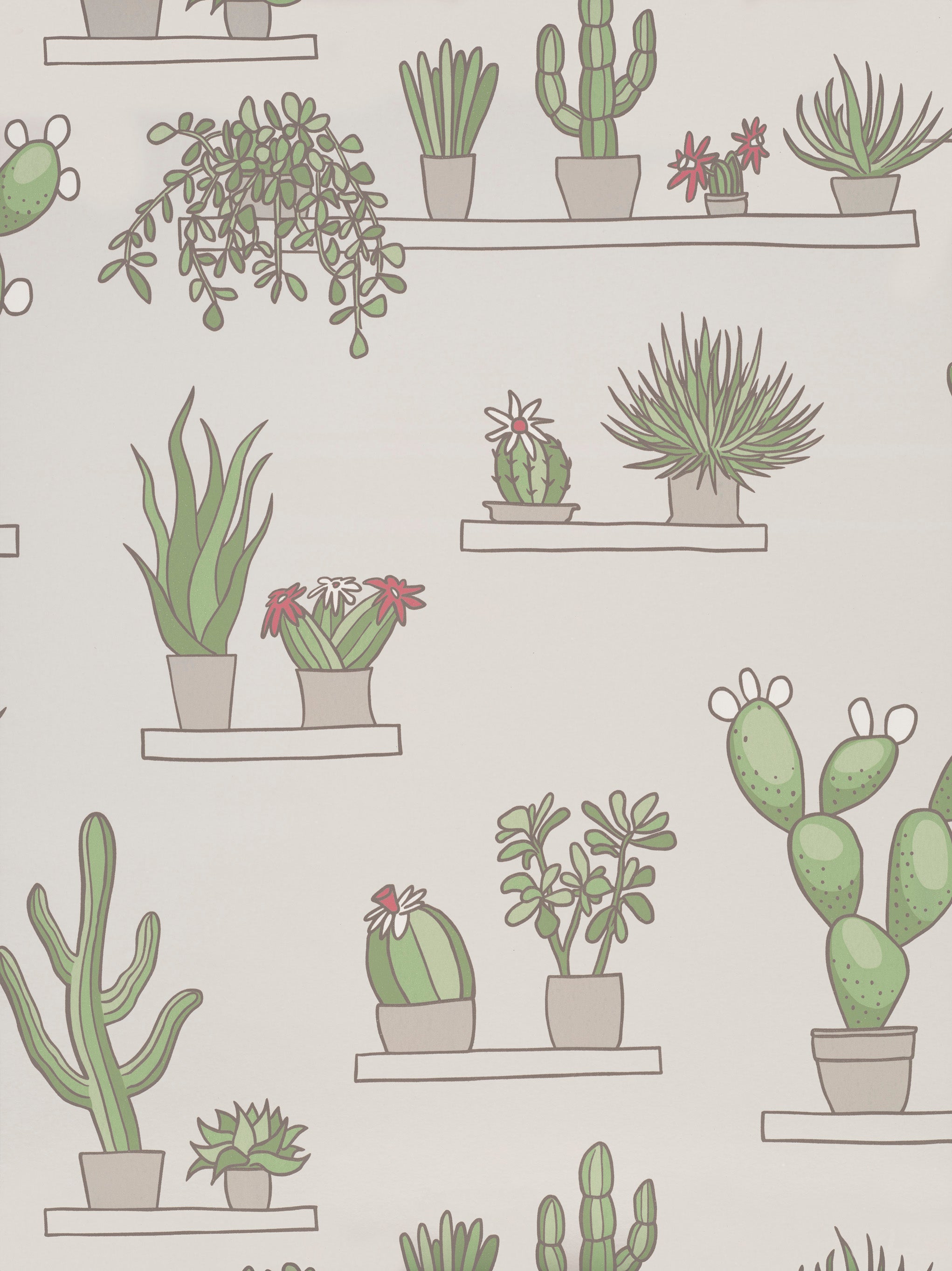 Mr Straw's Greenhouse - Slaked Lime by Little Greene - luxury wallpaper