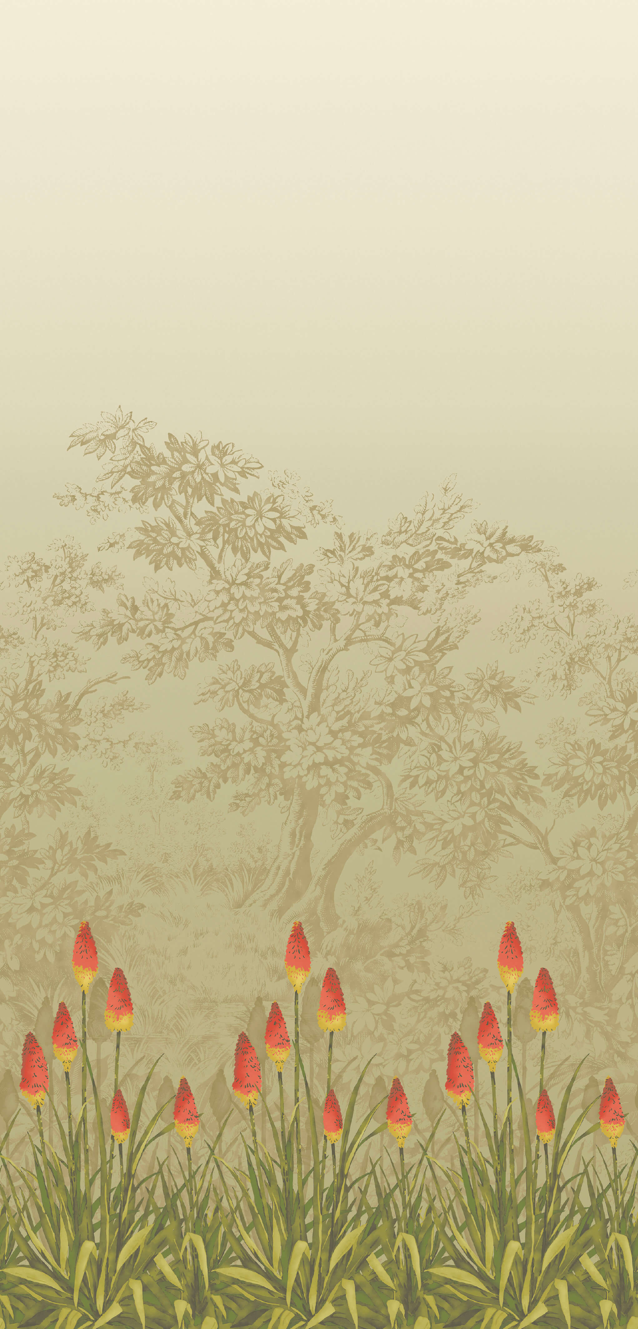 Upper Brook St. - Midi by Little Greene - luxury wallpaper