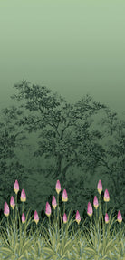 Upper Brook St. - Night Garden by Little Greene - luxury wallpaper