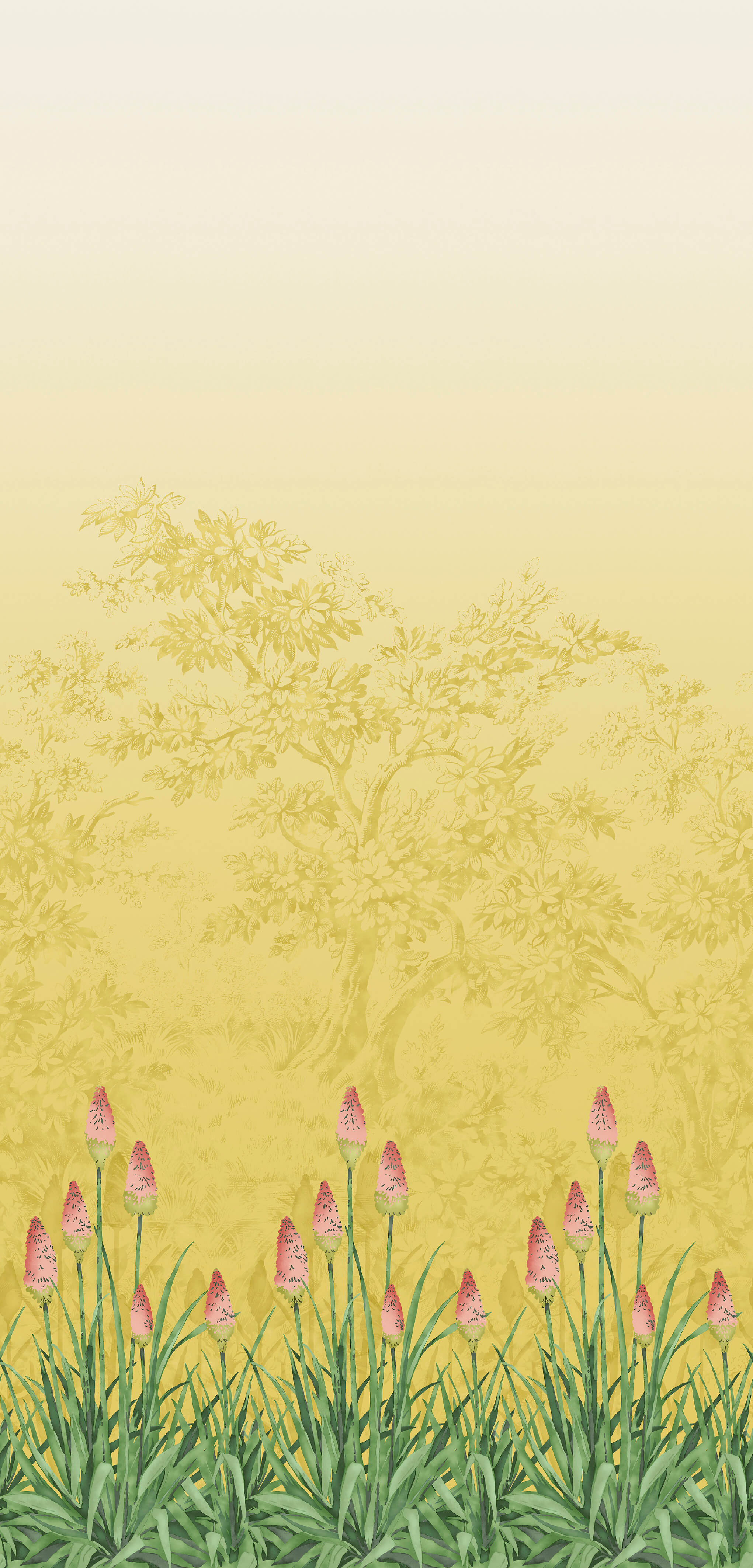 Upper Brook St. - Soleil by Little Greene - luxury wallpaper