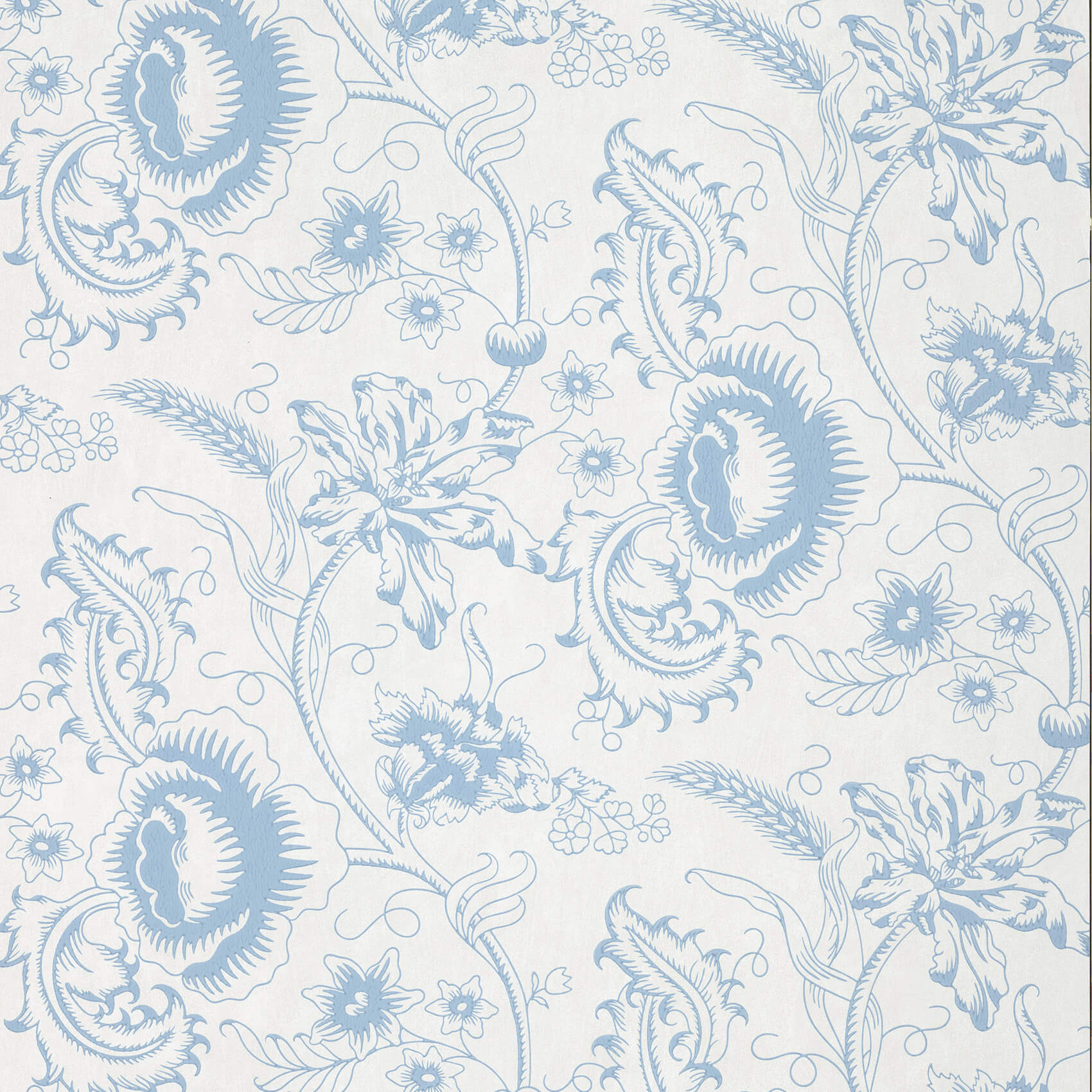 Woodblock Mono - Juniper by Little Greene - luxury wallpaper