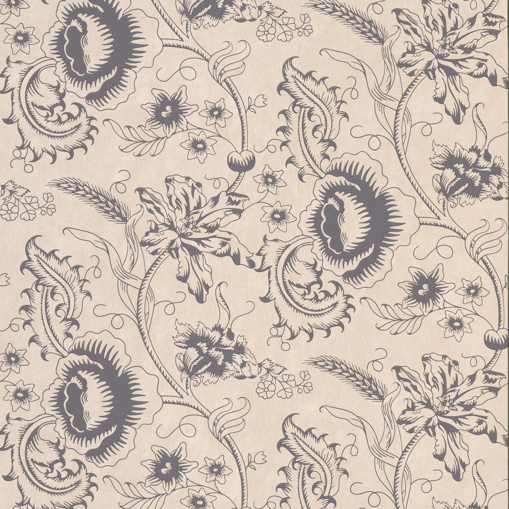 Woodblock Mono - Knightsbridge by Little Greene - luxury wallpaper