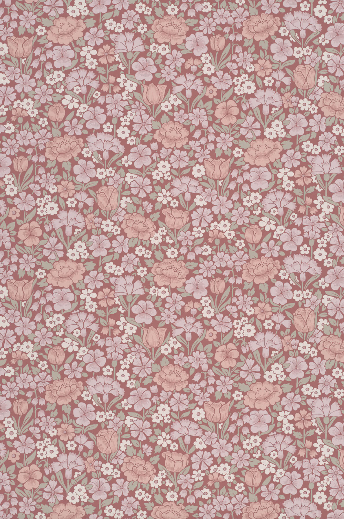 Spring Flowers - Blush by Little Greene - luxury wallpaper