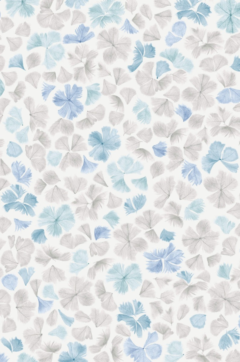 Feather Flora - Constantia Blue by Paint & Paper Library - luxury wallpaper