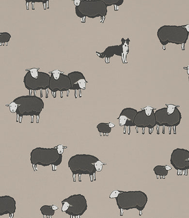 Nip & Lassie - Slaked Lime Dark by Little Greene - luxury wallpaper