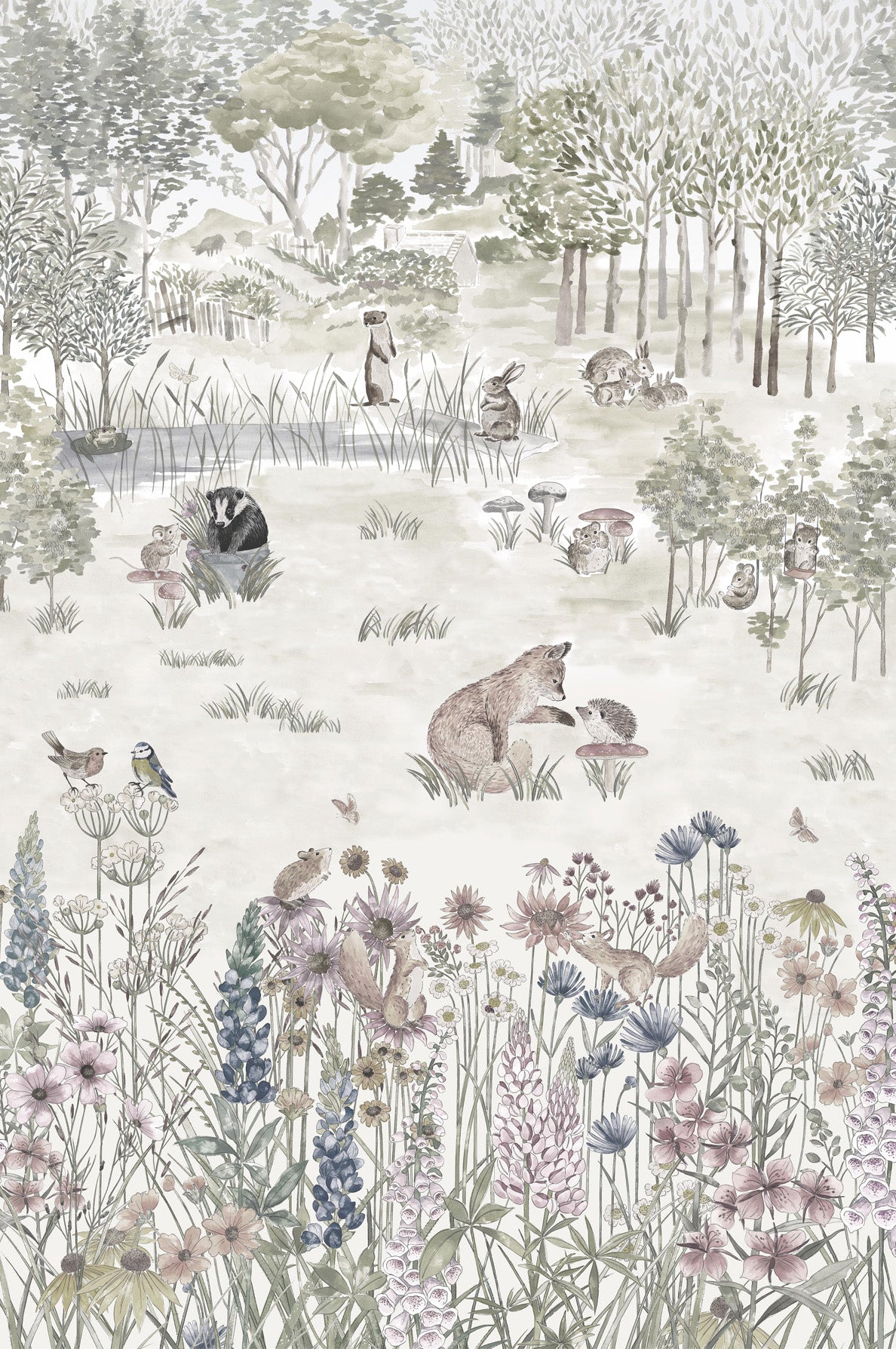 Potter's Woodland - Solstice by Little Greene - luxury wallpaper