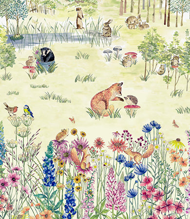 Potter's Woodland - Spring by Little Greene - luxury wallpaper