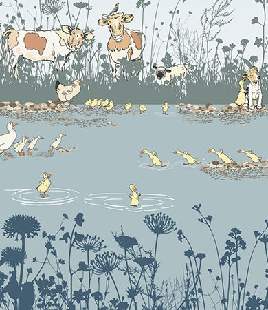 Riverside Capers - Moo by Little Greene - luxury wallpaper