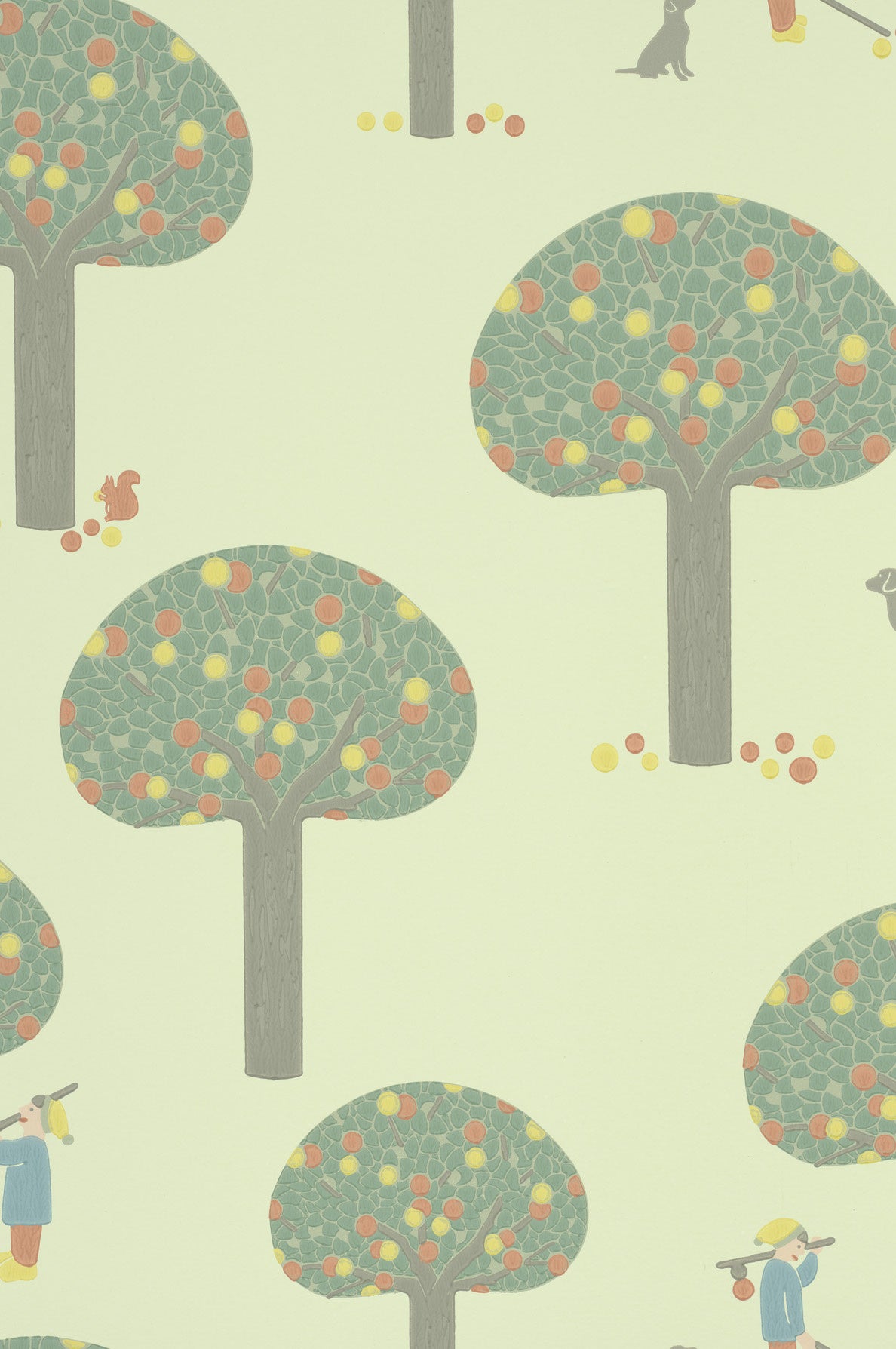 Rodney St. - Pea Green by Little Greene - luxury wallpaper