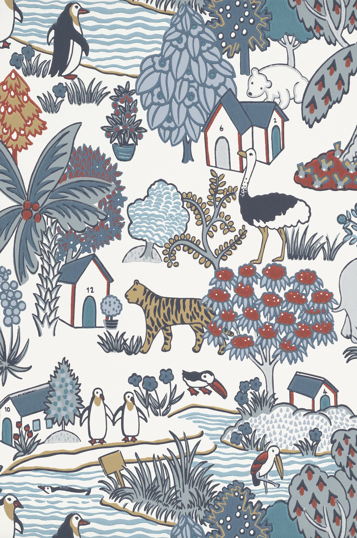 Animal Kingdom - Bassoon by Little Greene - luxury wallpaper