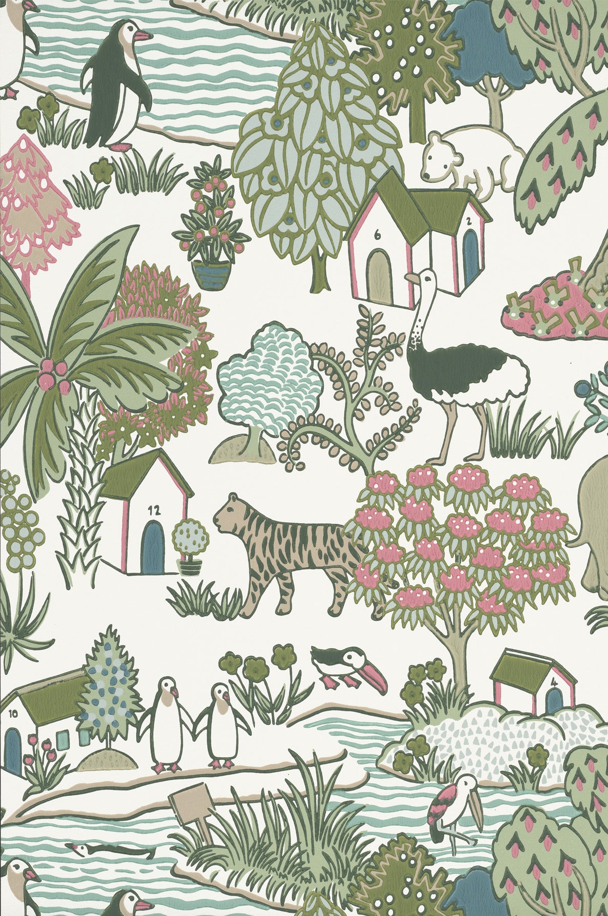 Animal Kingdom - Puck by Little Greene - luxury wallpaper